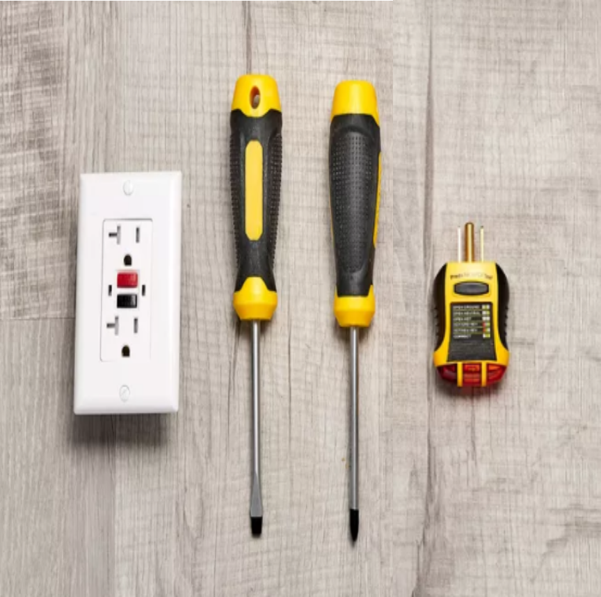 tools and materials required to install a gfci outlet