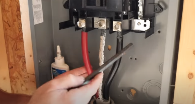 Connect the service wires