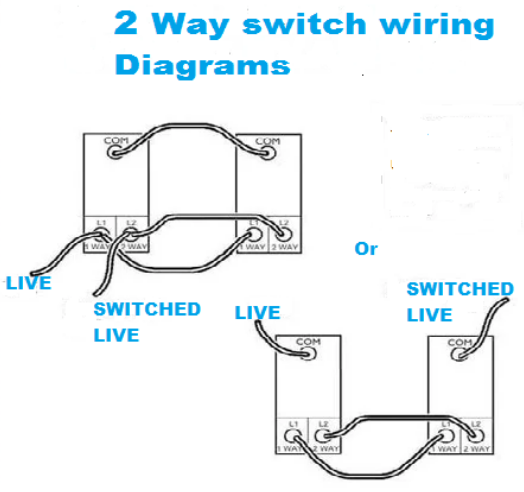 how to wire a 2 way switch