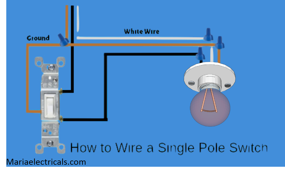 single pole light switch wiring
