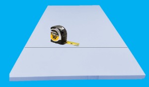 Measure and cut the star ceiling panels to the required size