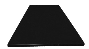 Wrap the panels with black felt
