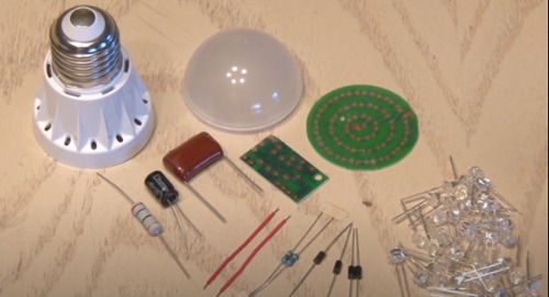 materials are used to make the LED bulb