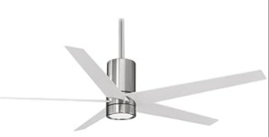 modern or contemporary ceiling fan