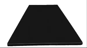 Wrap the panels with black felt