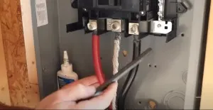 Connect the service wires