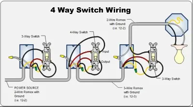 4 way switch wiring diagram