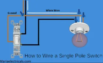 single pole light switch wiring